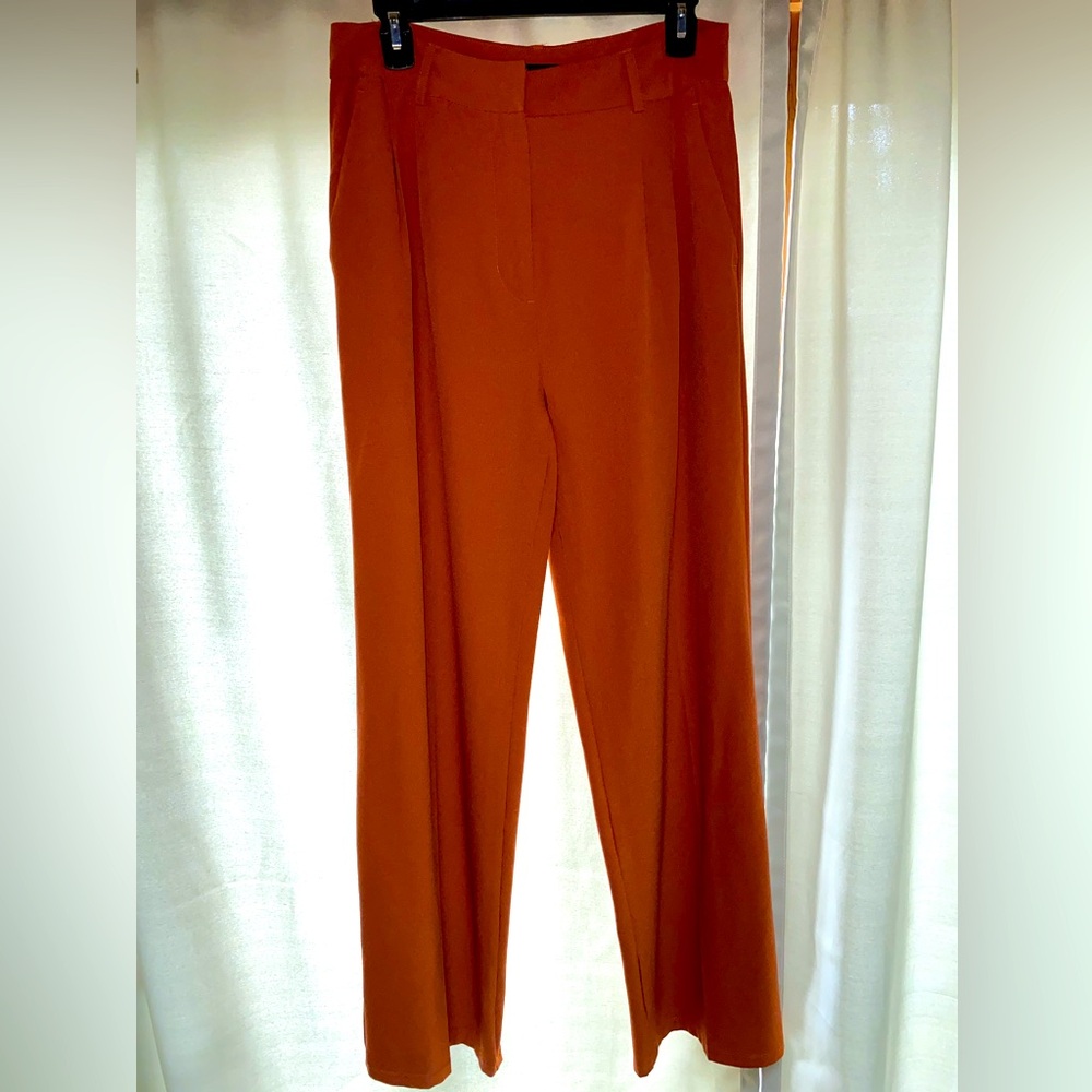 Burnt orange trouser pants